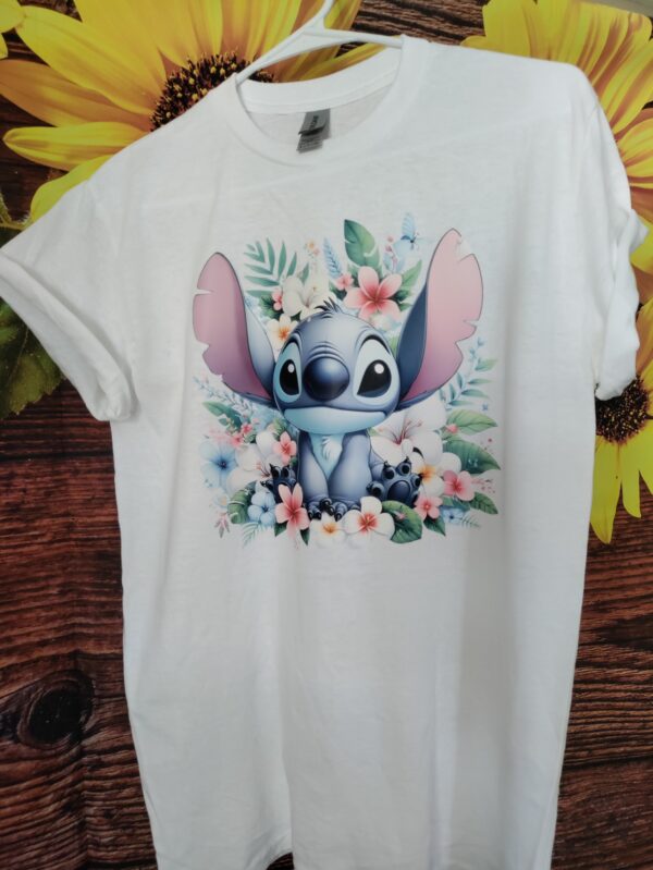 Stitch Floral blanca